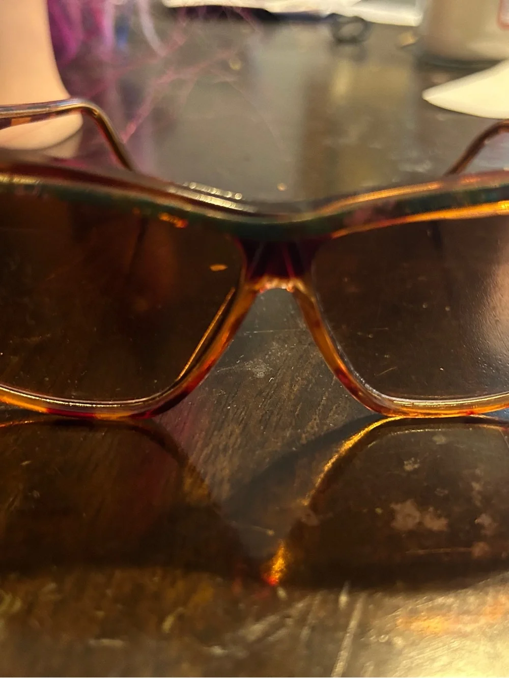 Tortoiseshell Cat-Eye Sunglasses - Amber Lenses